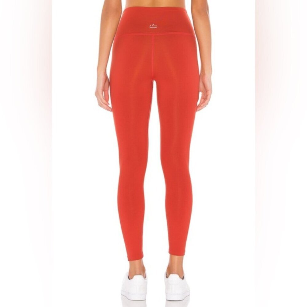 Beyond Yoga Leggings Women's Size Medium Scarlet Sun Orange High Waisted 7/8 - Picture 8 of 11